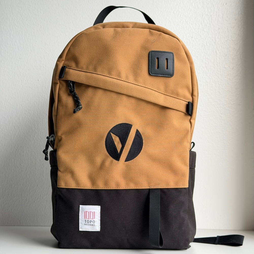 Topo Designs Daypack Classic Backpack Brown Canvas Outdoor Laptop Bag Travel